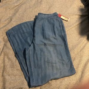 NWT Chambray wide leg pants.